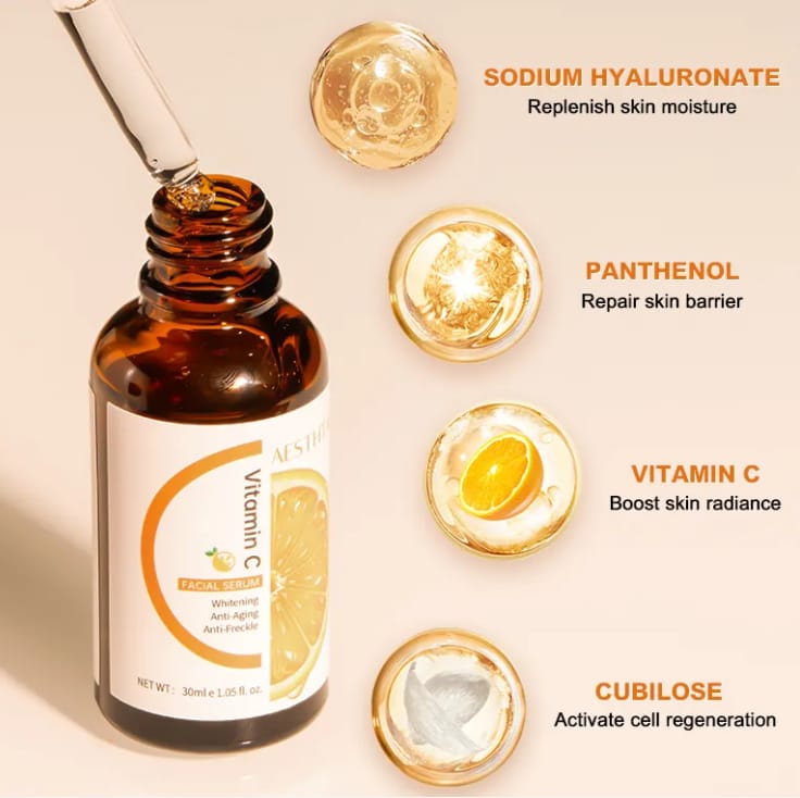 Hydrating Hyaluronic Acid Serum for Face with Vitamin C