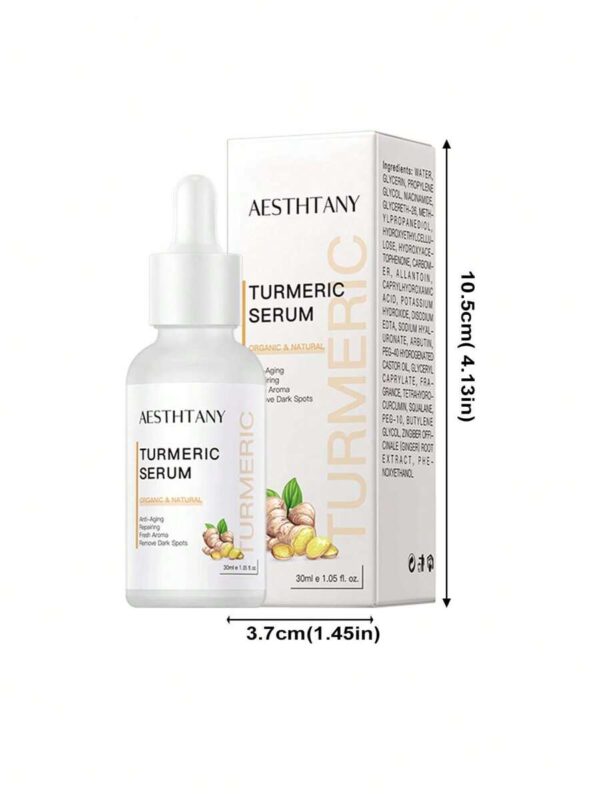 AESTHTANY Skincare Supplier Dark Spot Serum Oil Anti-Aging Lighten Skin Turmerik Turmeric Serum - Image 5
