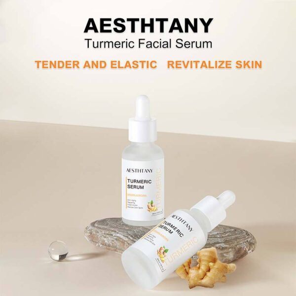 AESTHTANY Skincare Supplier Dark Spot Serum Oil Anti-Aging Lighten Skin Turmerik Turmeric Serum - Image 12