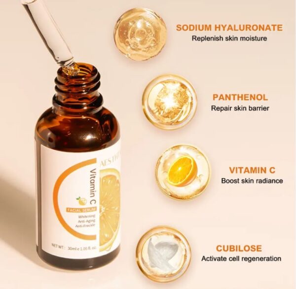 Hydrating Hyaluronic Acid Serum for Face with Vitamin C - Image 3
